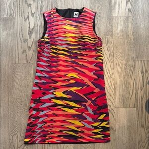 Missoni Red and Yellow Patterned Mini Dress size 40 European